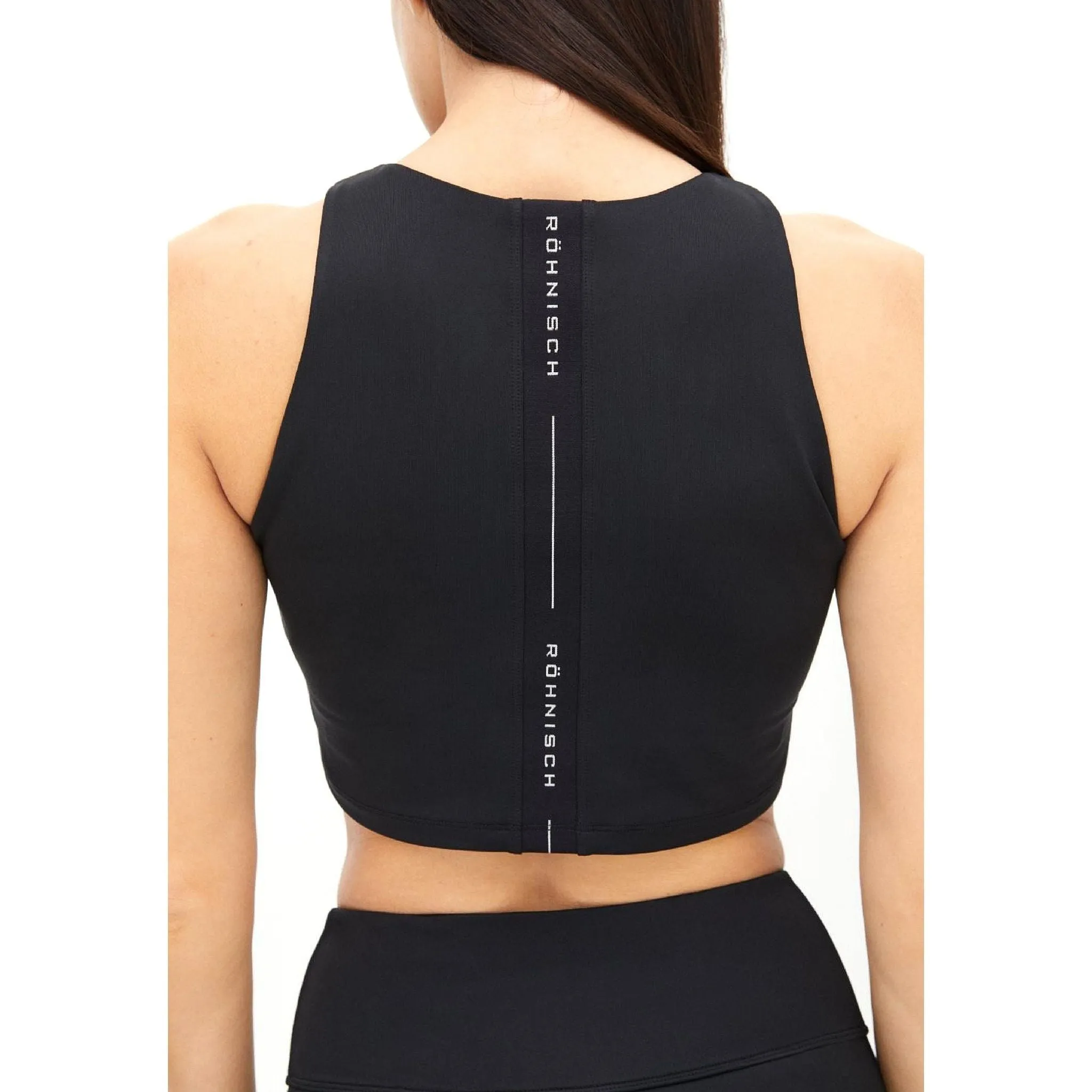 Kay Premium Cropped Top, Black