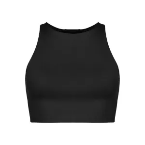 Kay Premium Cropped Top, Black