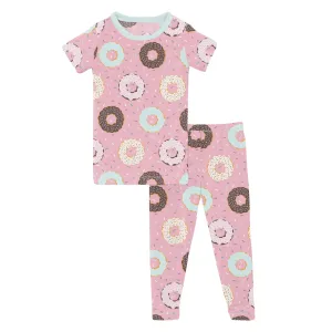 KicKee Pants Short Sleeve Pajama Set - Cake Pop Donuts and Sprinkles