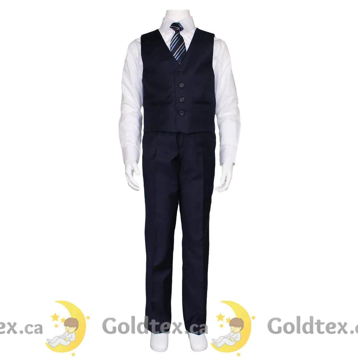 Kids Energy 5 Piece Navy Formal Suit