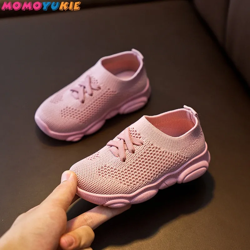 Kids Shoes Anti-slip Soft Rubber Bottom Baby Sneaker Sports Shoes