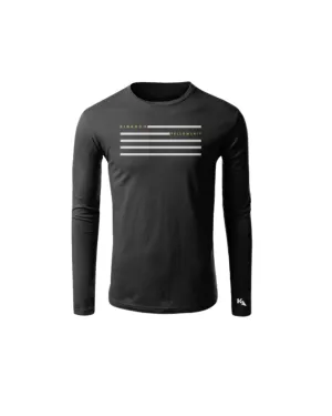 Kingdom Focused Flag Long Sleeve T-Shirt - Black