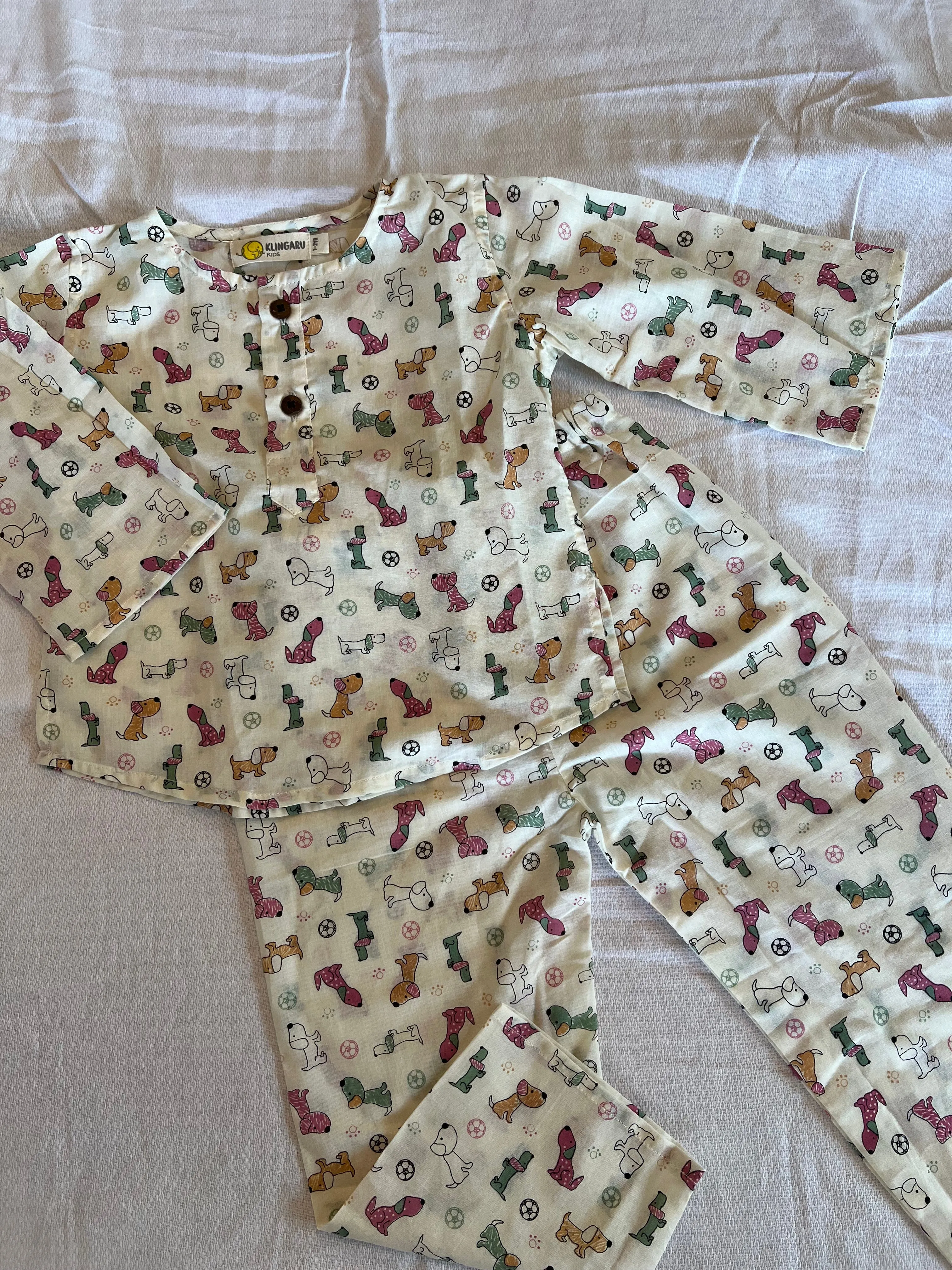 Klingaru Night Suit - Multicolor Dogs