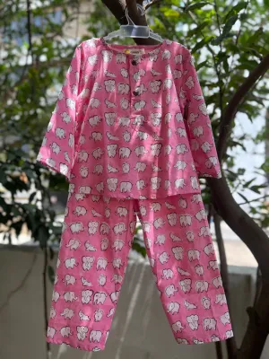 Klingaru Night Suit - Pink Ellie