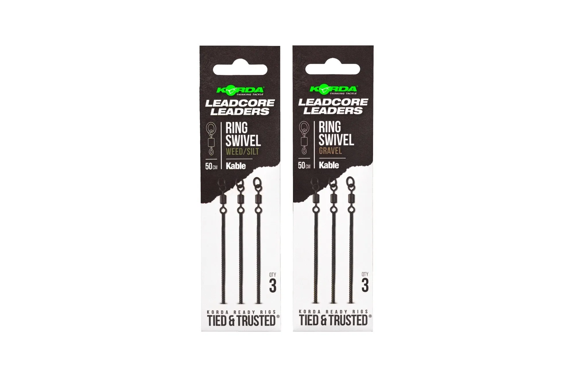 KORDA Leadcore Leader Ring Swivel 50cm