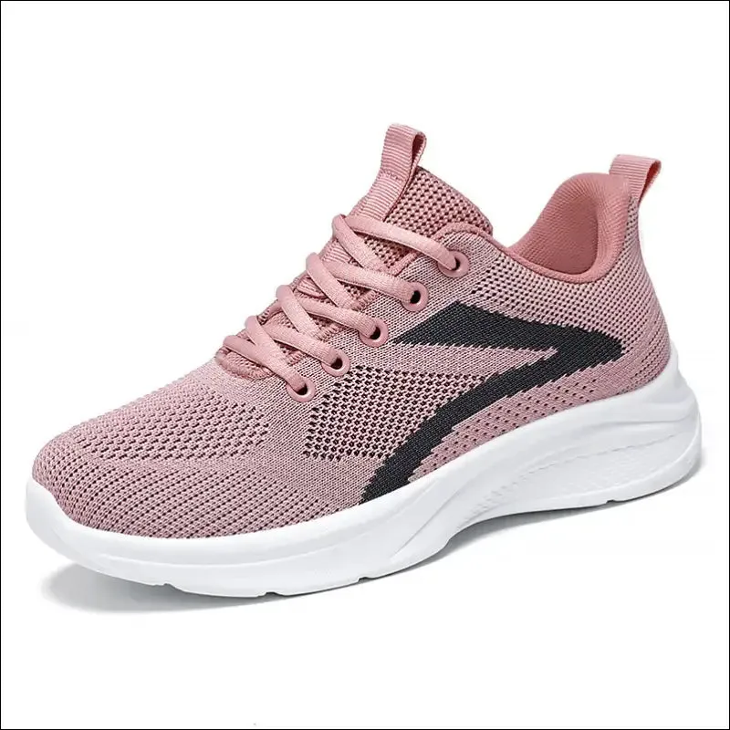 Lace Up Mesh Breathable Athletic Shoes for Women
