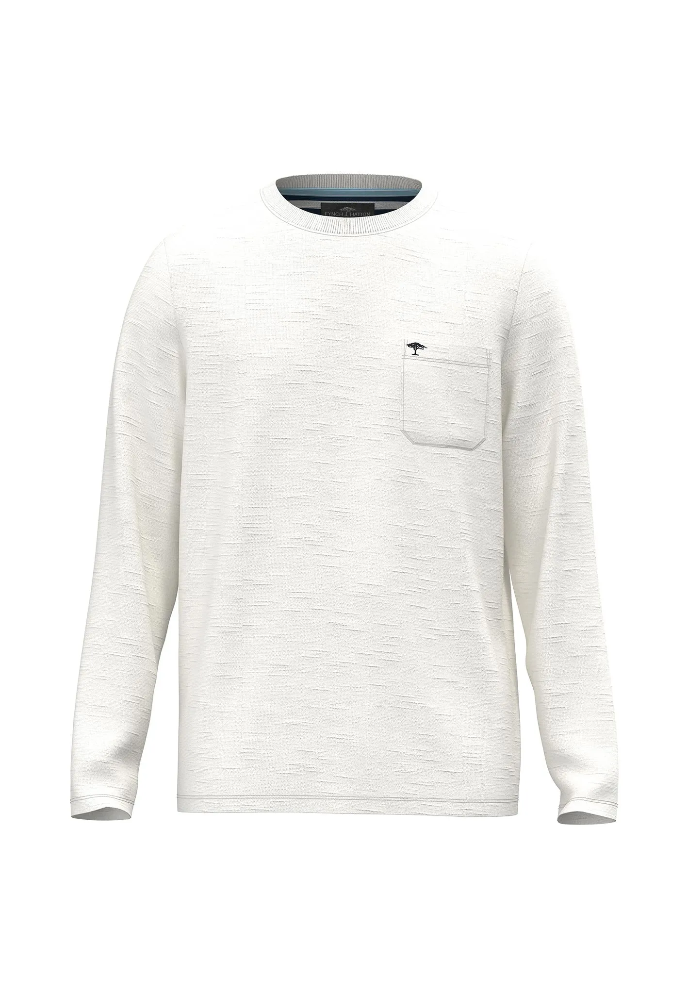 Langarmshirt mit Rundhalsausschnitt und Brusttasche