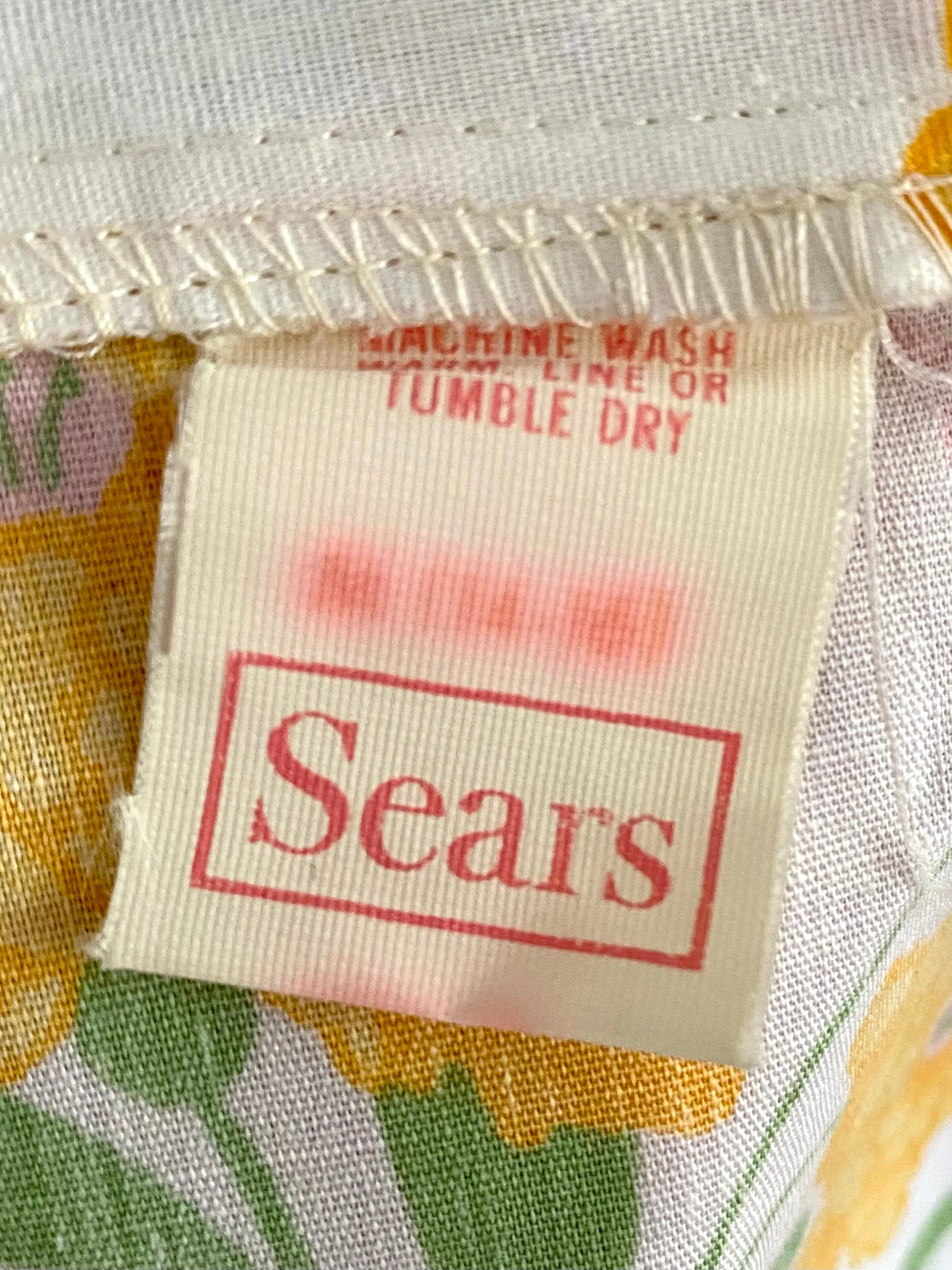 Late 60s/ Early 70s Sears Flowered Robe- New!