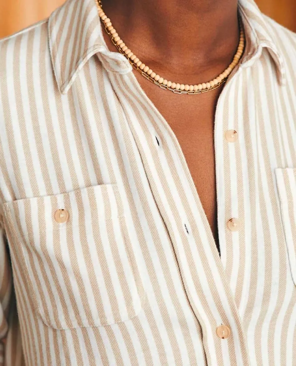 Legend Sweater Shirt Tannin Stripe