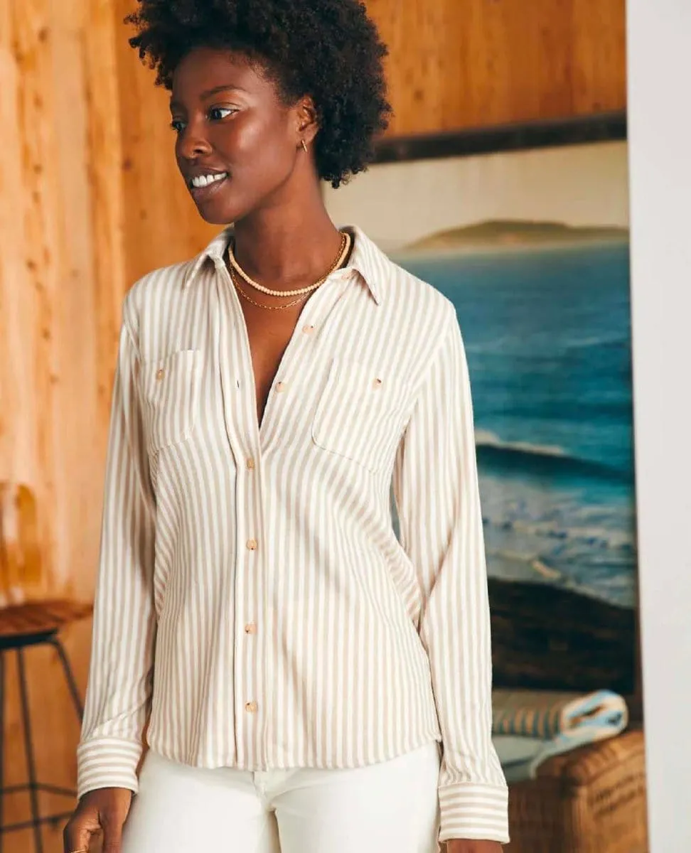 Legend Sweater Shirt Tannin Stripe