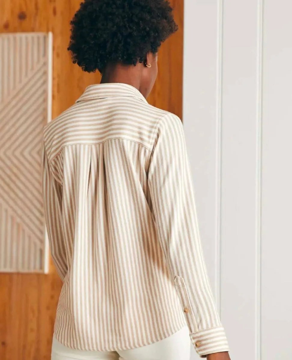 Legend Sweater Shirt Tannin Stripe
