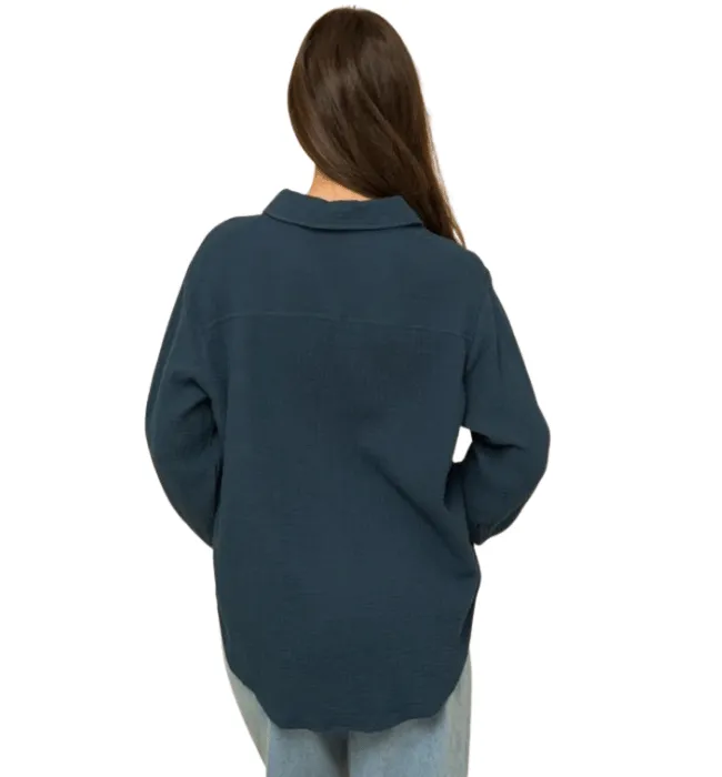 Lenae Button Front Top