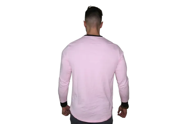 Lifestyle Long Sleeve: Pink (Black Sleeve Logo)