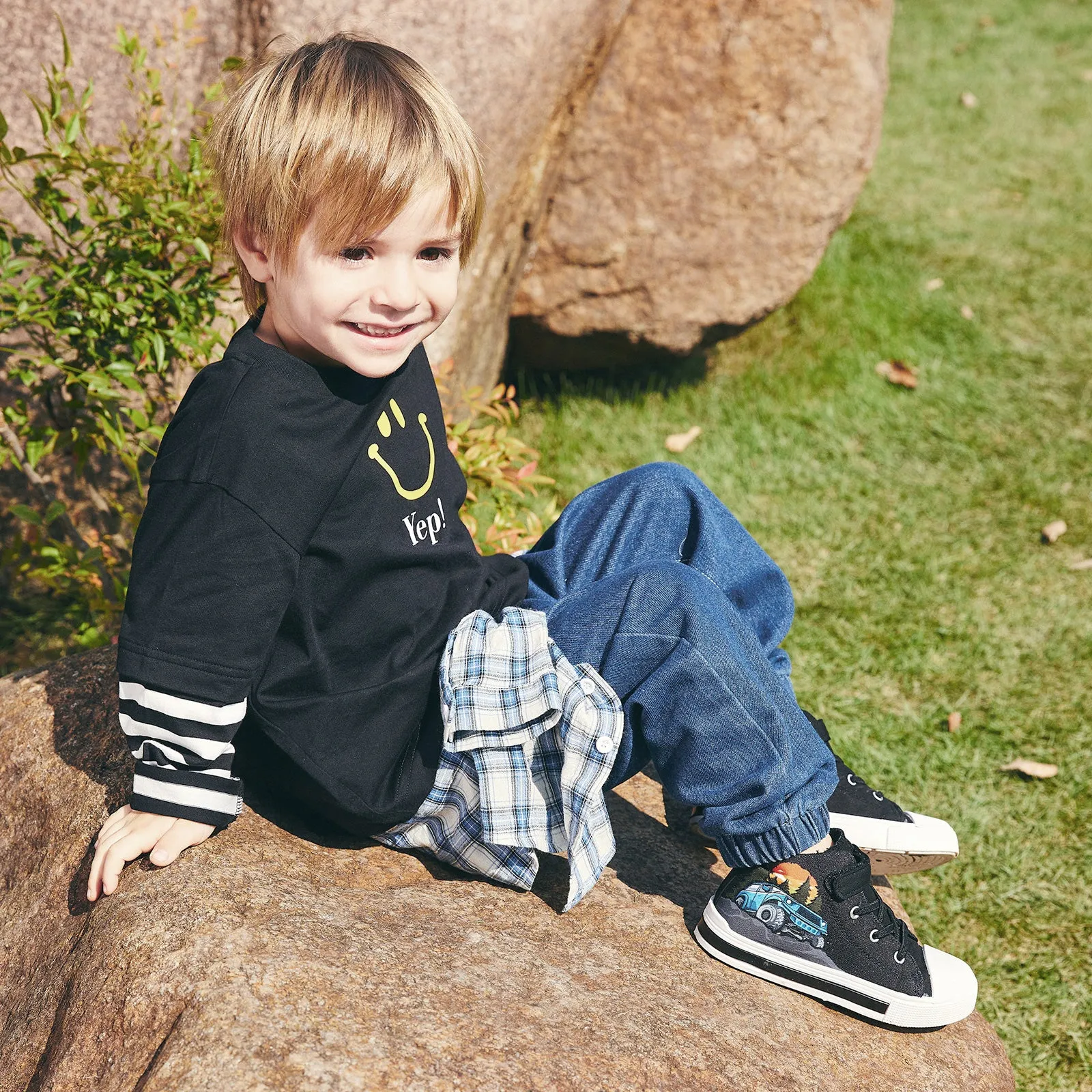 Light Up High Top Kids Sneakers