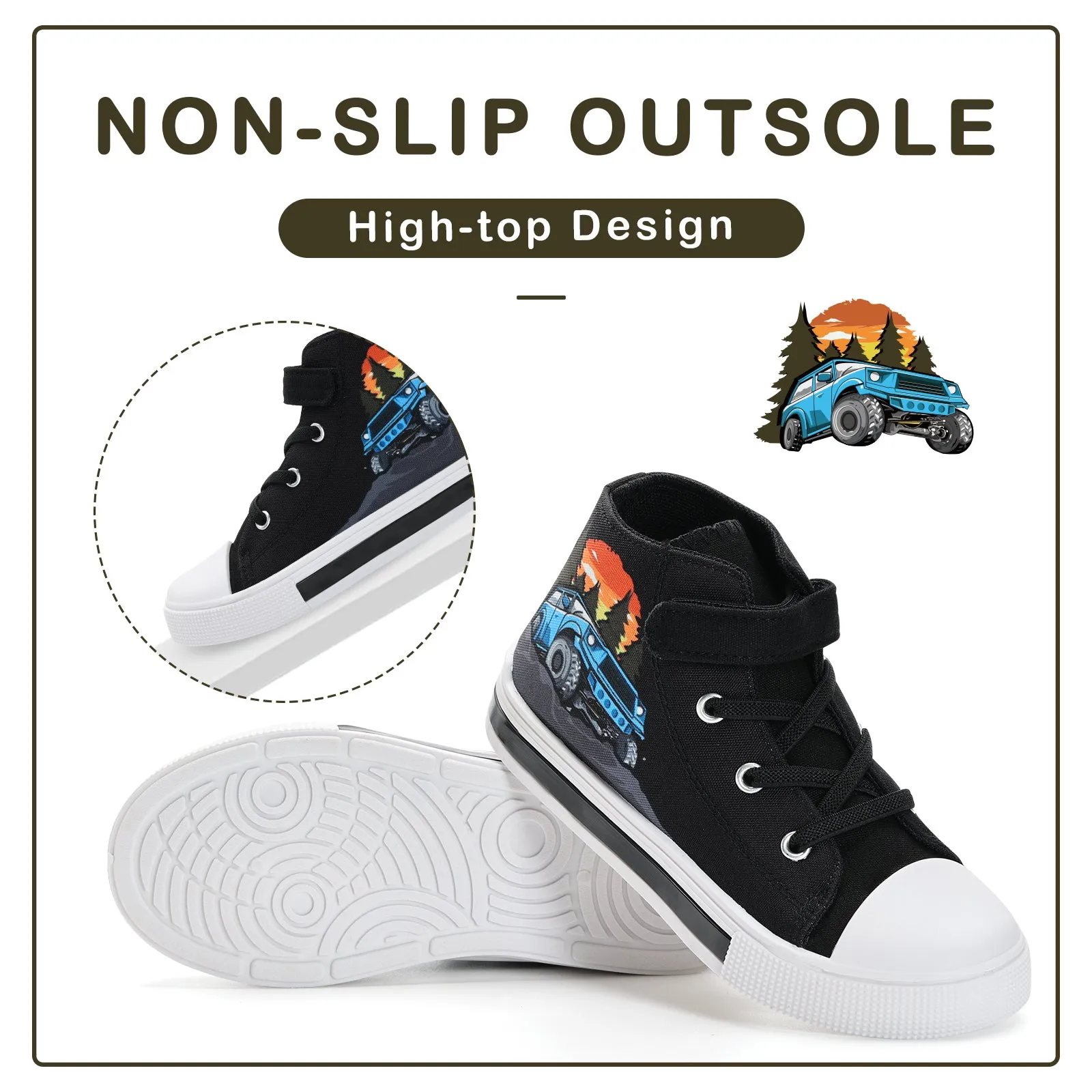 Light Up High Top Kids Sneakers