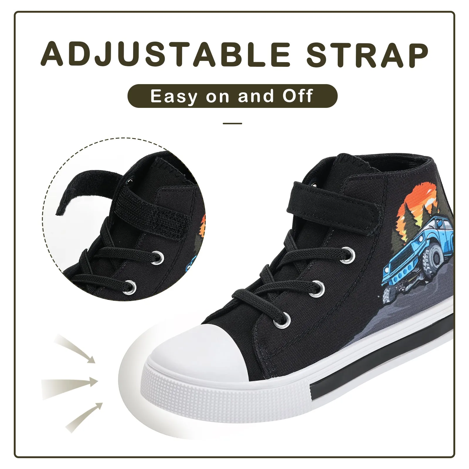 Light Up High Top Kids Sneakers