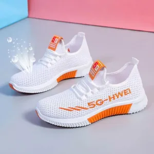 Lightweight Running Shoes Breathable Shoes Ladies Summer Cloth Shoes Mesh Sports Casual Shoes