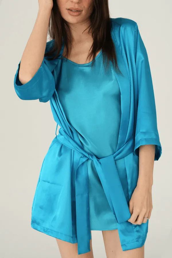 Lila Robe - Turquoise