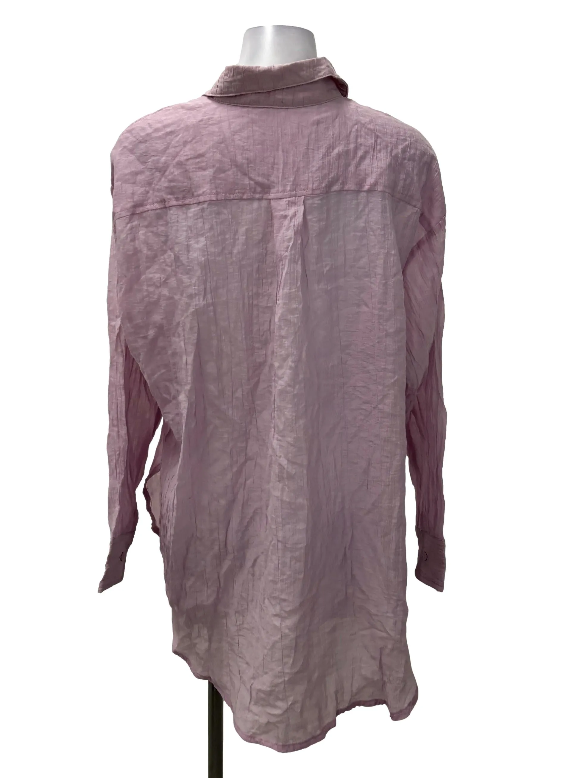 Lilac Button Down Blouse