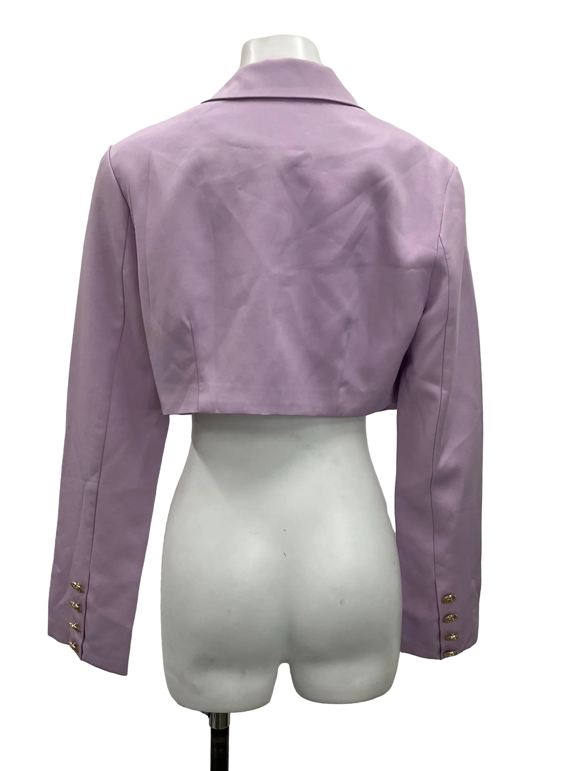 Lilac Crop Blazer