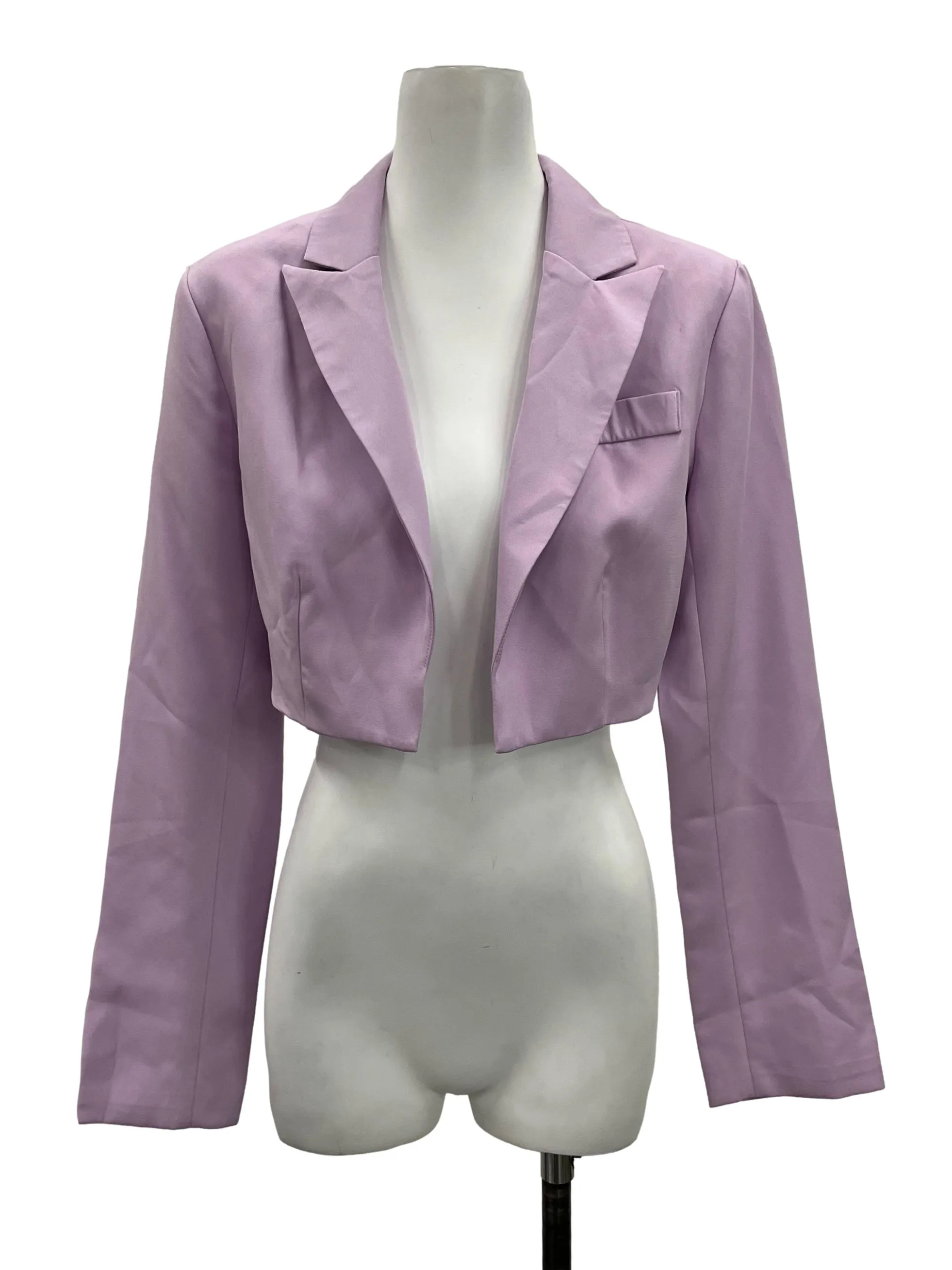 Lilac Crop Blazer