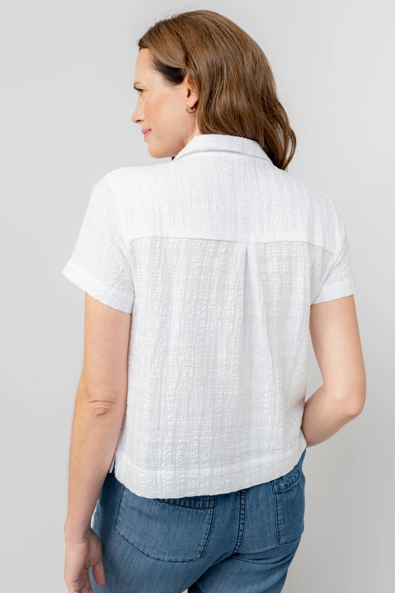 Lily & Me 18 White Check Seersucker Pippa Shirt