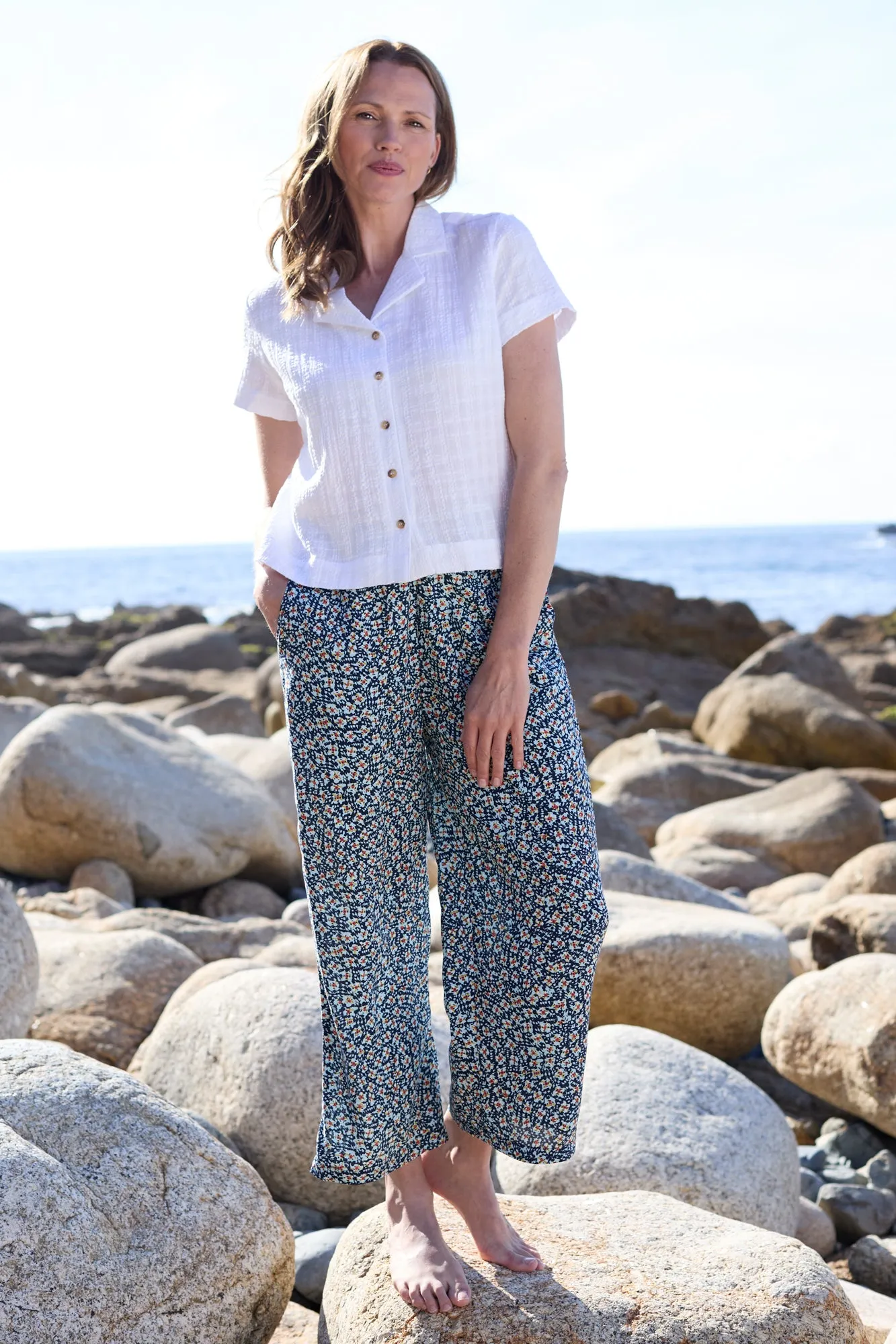 Lily & Me 18 White Check Seersucker Pippa Shirt