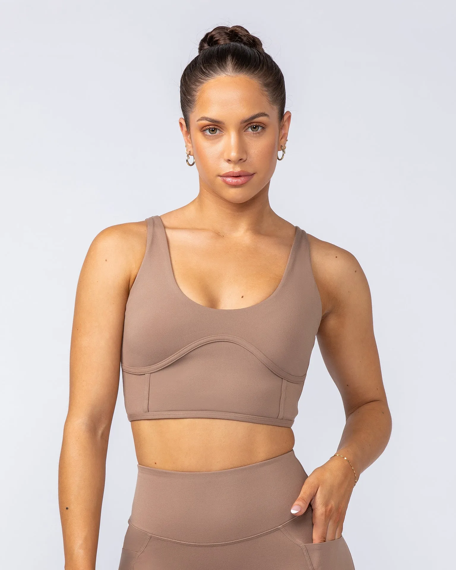 Limitless Longline Bra - Cinnamon