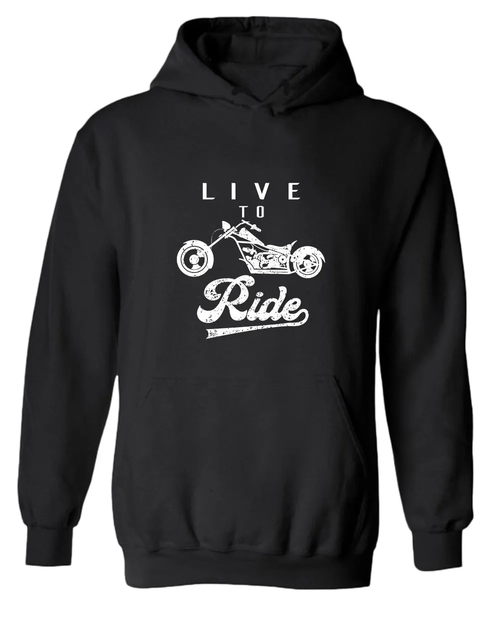 Live to ride motorcycle hoodie