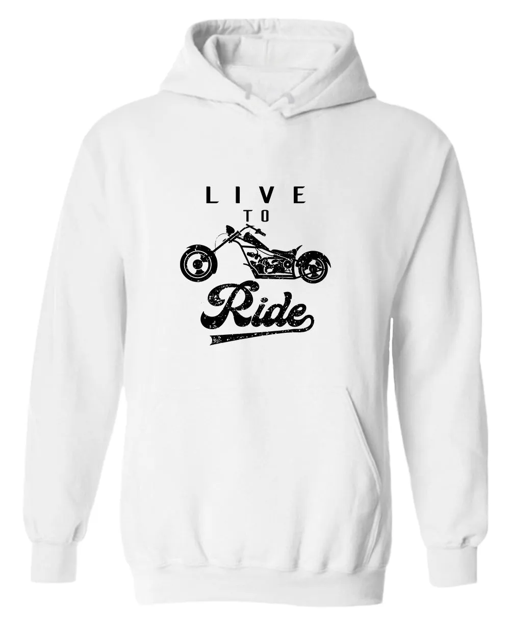Live to ride motorcycle hoodie