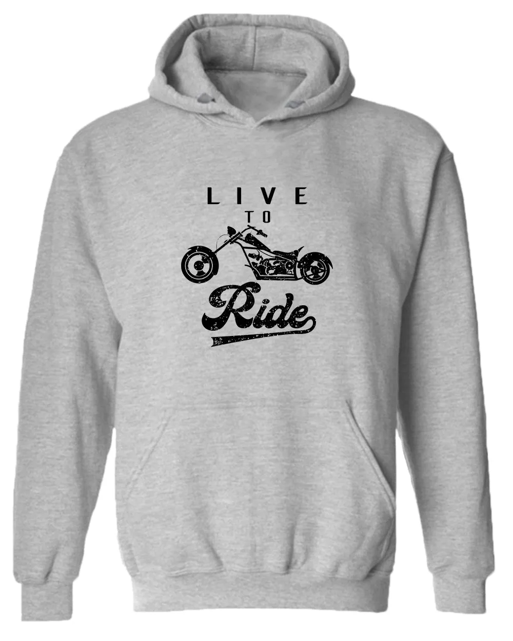 Live to ride motorcycle hoodie