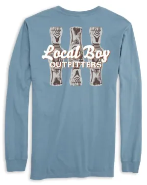 Local Boy Long Sleeve Triple Reed Shirt Slate