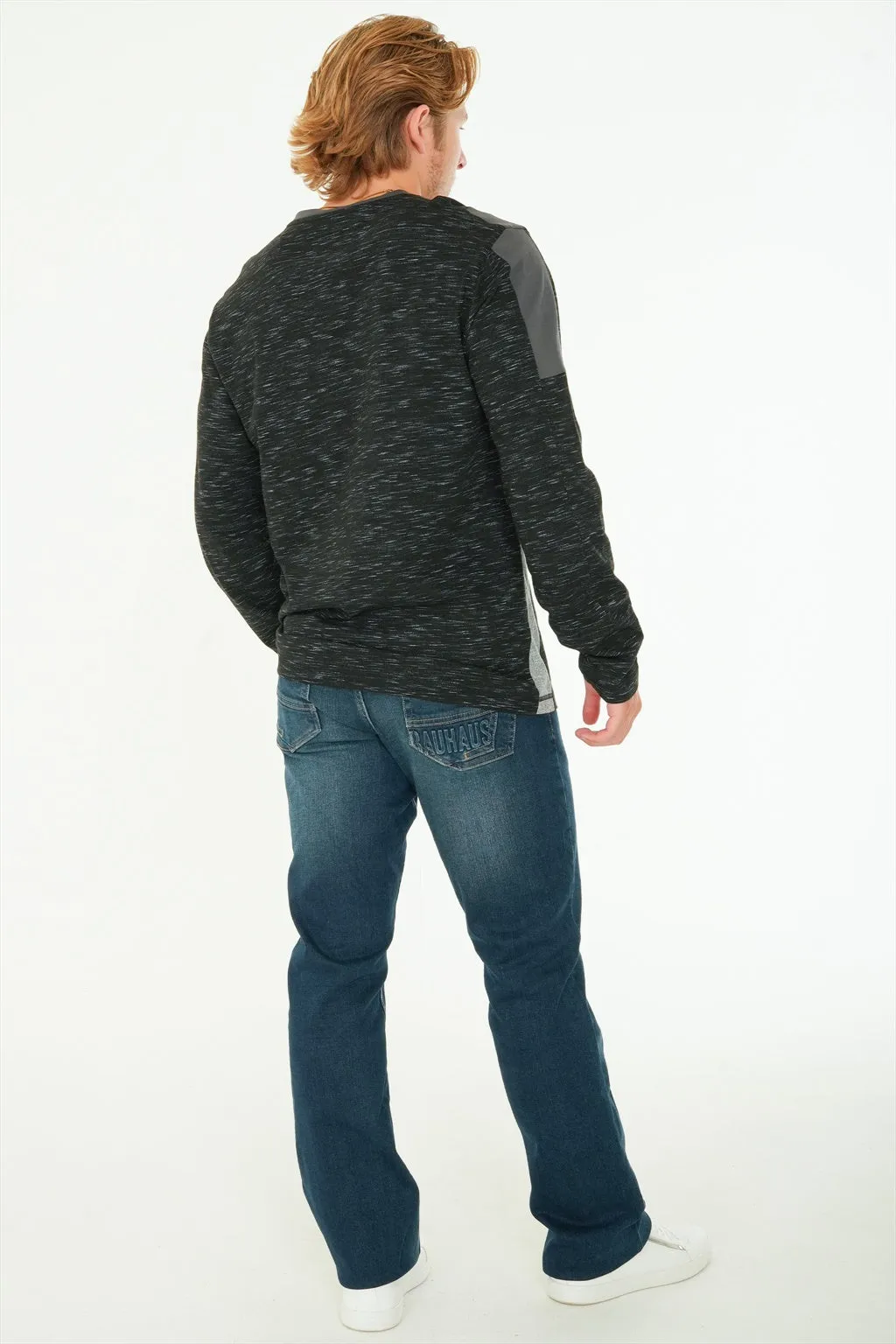 Long Sleeve Printed Henley