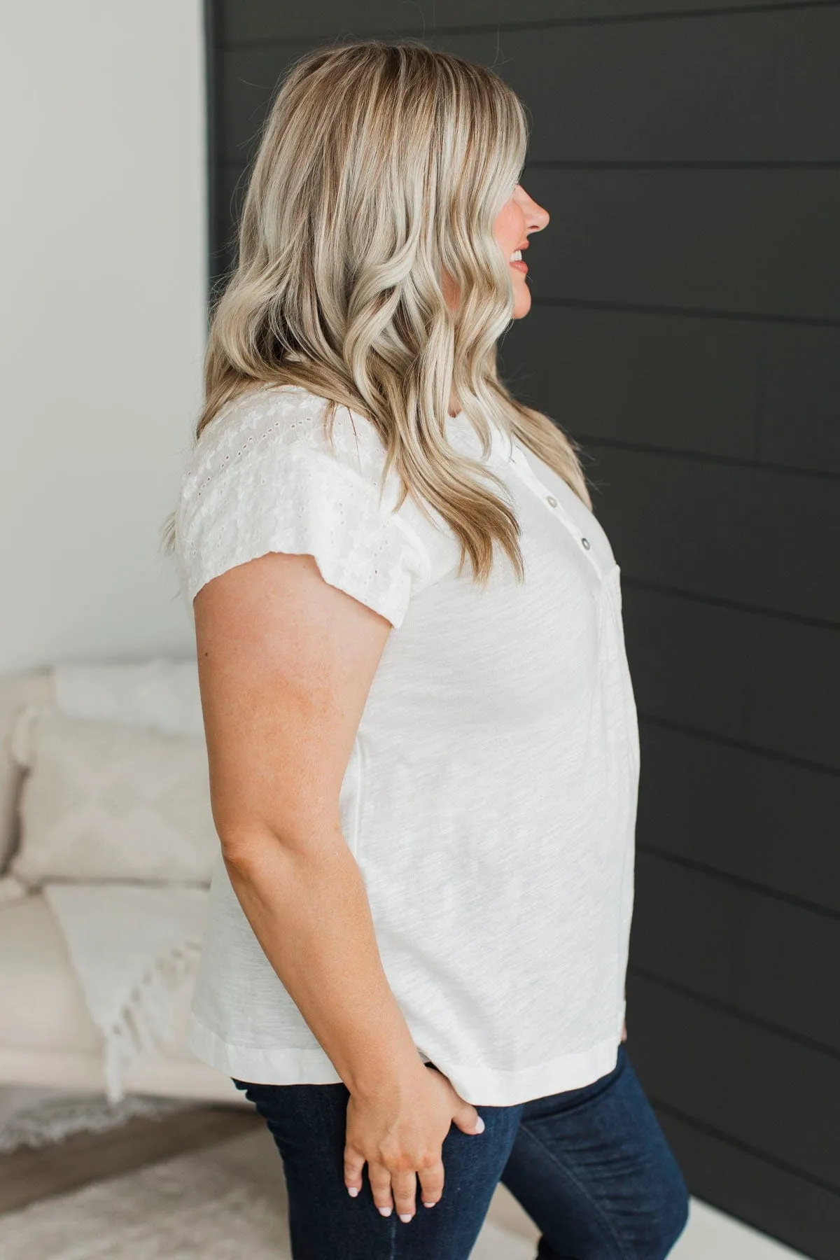 Look To The Future Boho Top- White