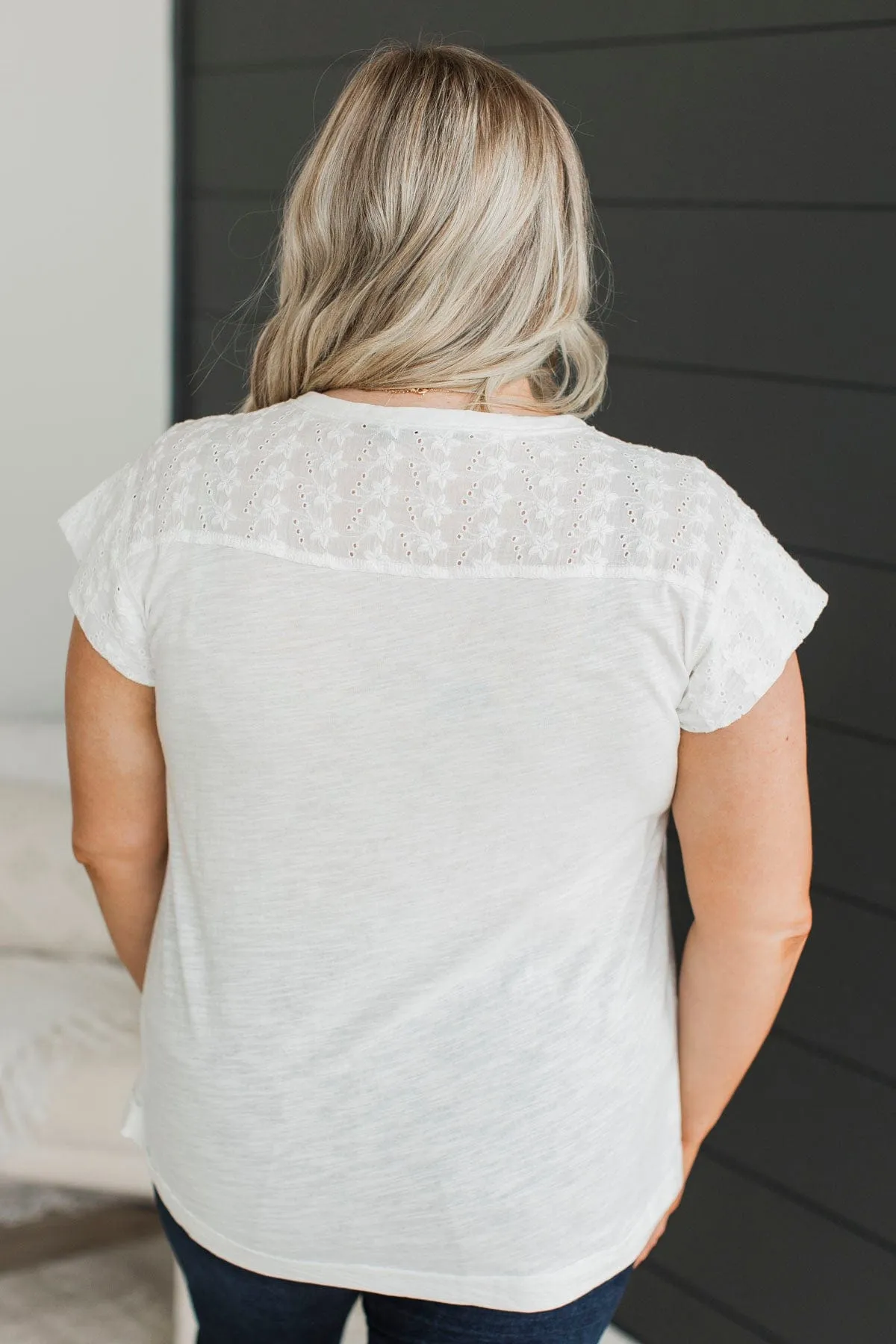 Look To The Future Boho Top- White