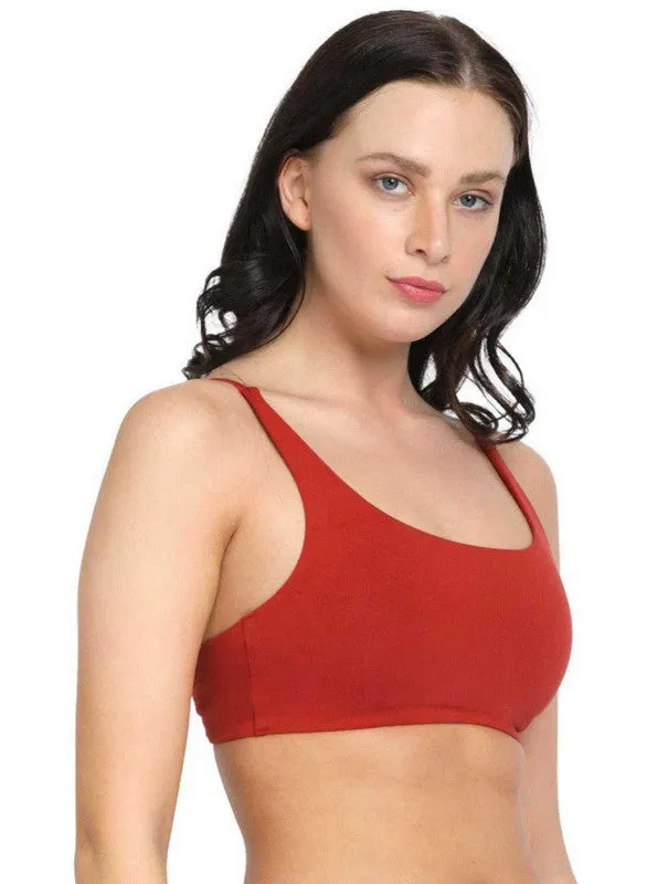 Lovable Orange Non Padded Non Wired Full Coverage Bra - VITALITY CAMI-Orange