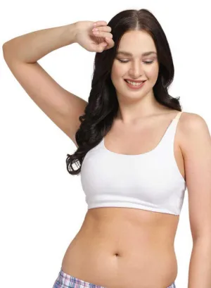 Lovable White Non Padded Non Wired Full Coverage Bra - VITALITY CAMI-White