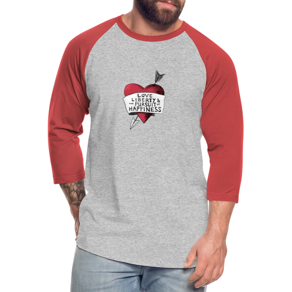 Love, Liberty | Baseball Tee