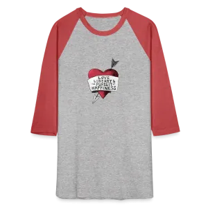 Love, Liberty | Baseball Tee