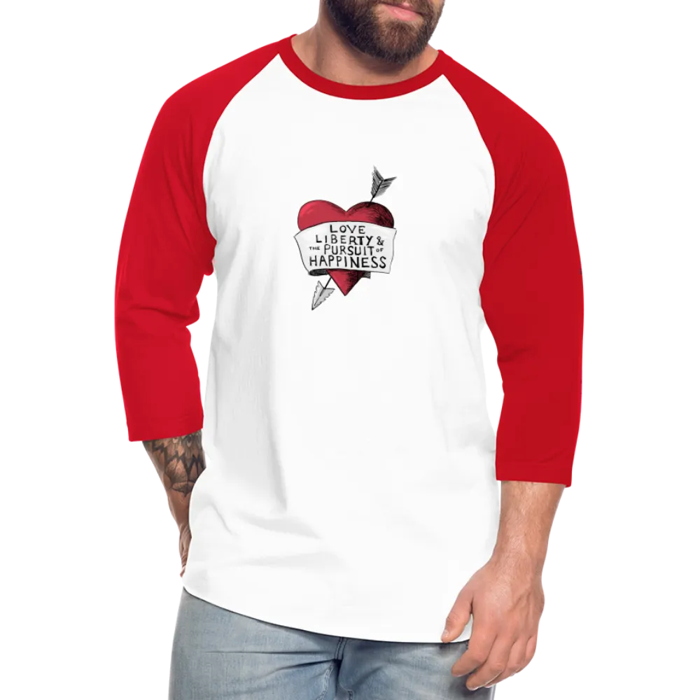 Love, Liberty | Baseball Tee