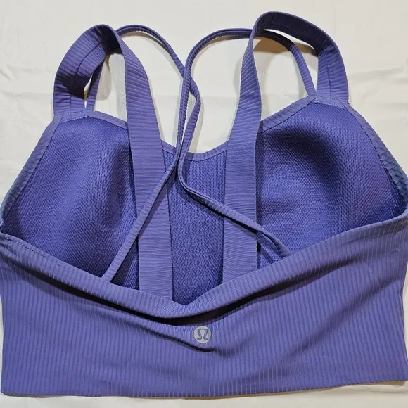 Lululemon Like a Cloud Ribbed Longline Bra D/DD (Charged Indigo) Size 4