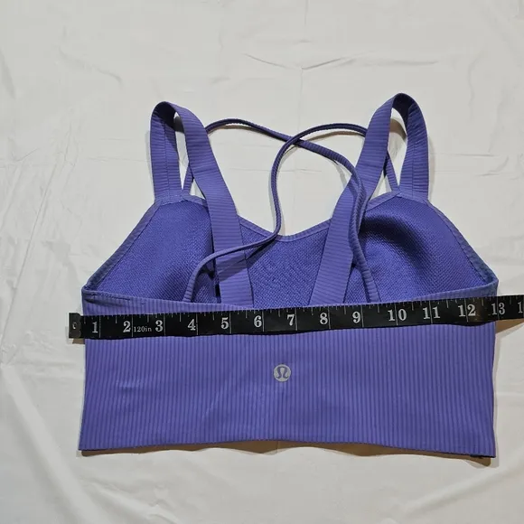 Lululemon Like a Cloud Ribbed Longline Bra D/DD (Charged Indigo) Size 4