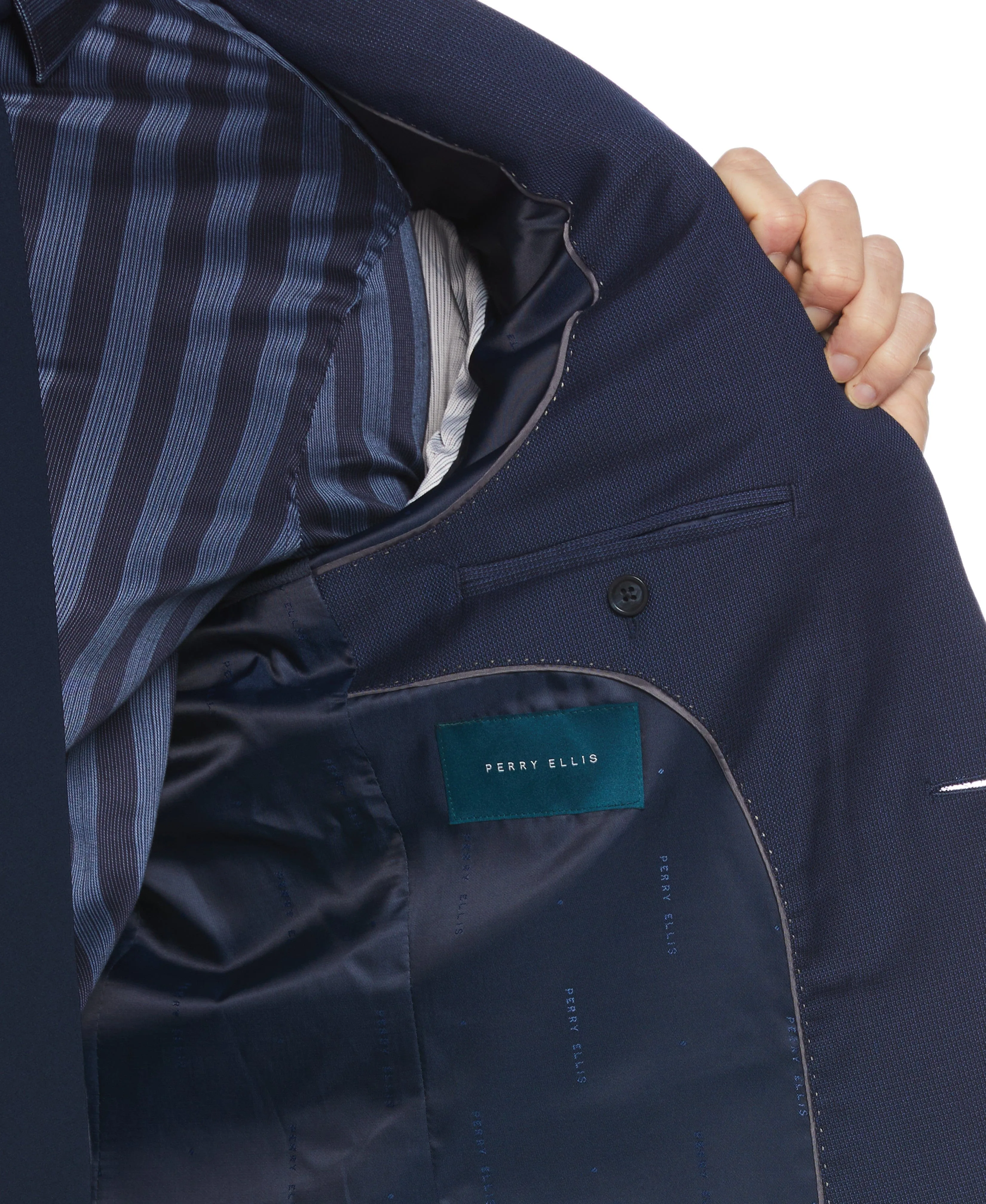 Machine Washable Textured Suit Jacket