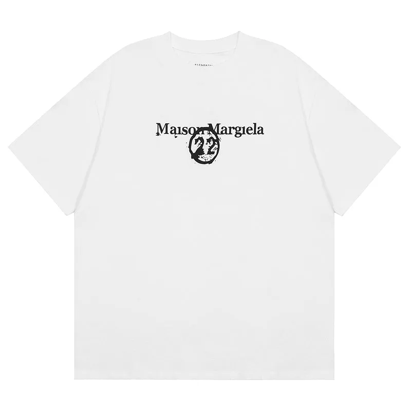 Maison Margiela Digital Letter Logo T-Shirts