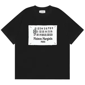 Maison Margiela Digital Letter Logo T-Shirts
