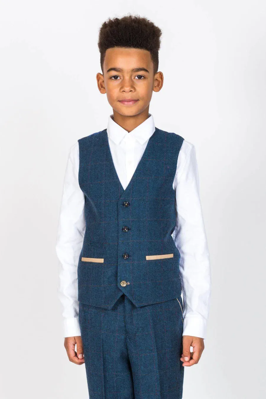 Marc Darcy Dion 3-Piece Suit Blue (Age 9-14)