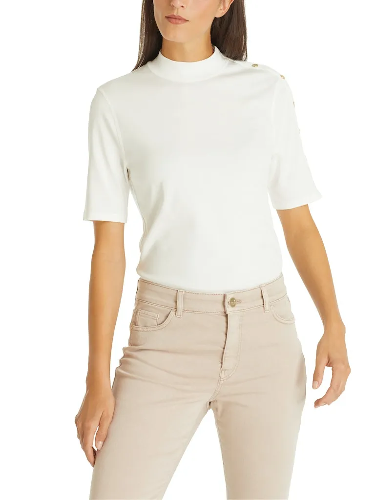 MarcCain Jersey Top with Press Studs tc4818j14