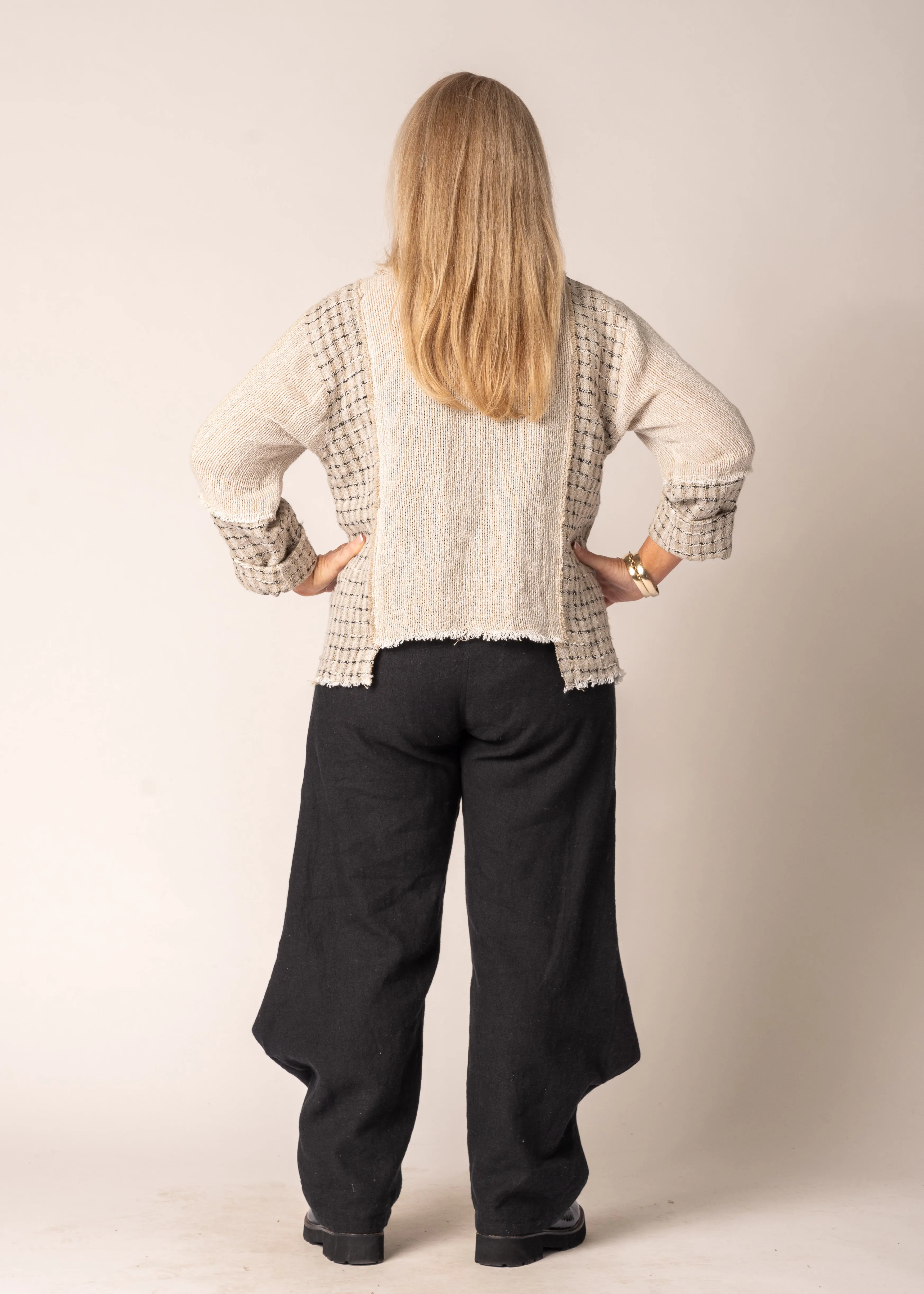 Marisol Linen Top in Latte