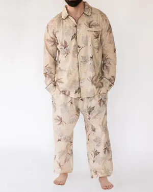 Matthew Maple Men’s Long Sleeve Shirt & Pajama Set