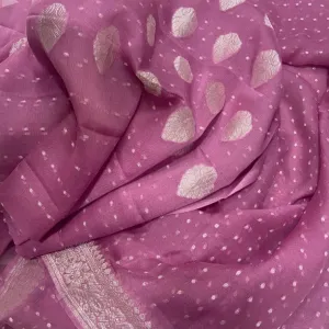 Mauve Banarasi Khaddi Salwar Suit